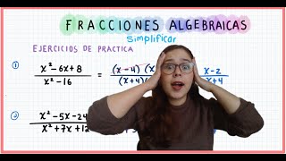 FRACCIONES ALGEBRAICAS simplificación