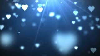 Falling Blue Tinted Hearts | Video Effects