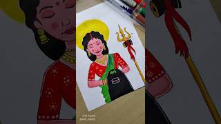 Mata Parvati and mahadev drawing 😍💜|| #shorts #trending #viral #shiv #Mahadev # viralvideo