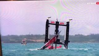 CAPSIZE!! America's Cup Emirates Team New Zealand 2017