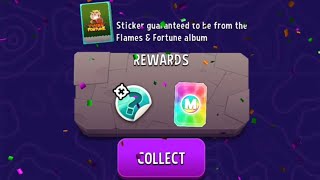 Completing Today's Super Sized Rainbow Flames & Fortune Adventure In Match Masters!