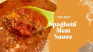 Best Spaghetti Meat Sauce Recipe