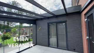 Aluminium Terrasoverkapping - Compleet van glas | EMBA VERANDA