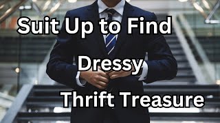 Hidden Treasure in Thrift Store Used  Men's Suits flipping for Resale on eBay and other ecommerce