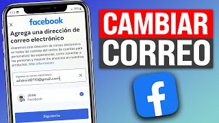 Cómo CAMBIAR el CORREO ELECTRONICO de FACEBOOK (2024) Actualizar Correo de Facebook