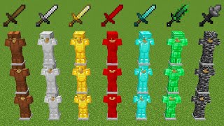 which armor is stronger in Minecraft experiment?