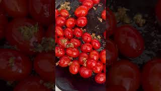 Burrata Pasta with Burst Cherries and Fresh Basil