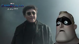 Mr. Incredible learns about the Spider-Man: No Way Home trailer.