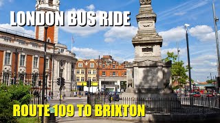 London Bus Route 109 Full Journey From Croydon Library To Brixton Station