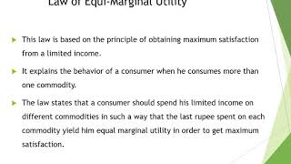 Consumer equilibrium 2