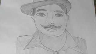 Bhagat Singh skech easy step by step. Bhagat Singh drawing Sketch easy step by step. #bhagatsingh