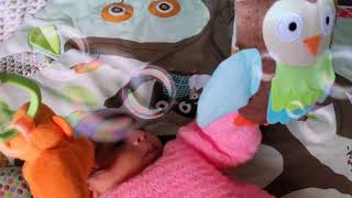 Newborn baby Aayansh playing with toys