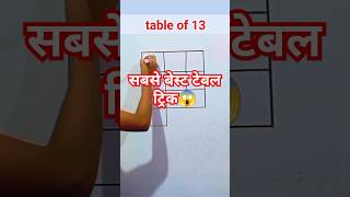 Table of 13, 13 table trick, multiplication table tricks #swati2ansh #tabla #maths #shorts #viral