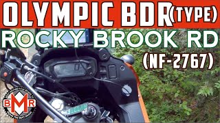 Kawasaki KLR 650  OLYMPIC BDR (type) Dual Sport Motorcycle Ride - ROCKY BROOK RD | KLR650