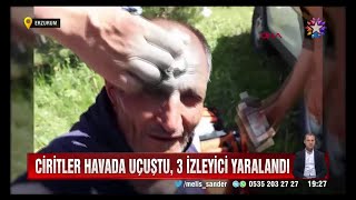 Cirit gösterisinde kaza; izleyiciler yaralandı