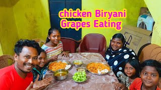 Chicken Biryani Thali|Angur,Lodu Egg Eating|Denner Eating|Family Eating Show