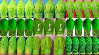 💚parrot green blouse design 2023/green blouse designs/blouse designs new model/sleeves design#green