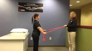 Greensboro Orthopaedics: Resisted Shoulder Extension with Michele Erickson, PT, DPT, MS, OCS