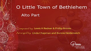 O Little Town of Bethlehem (Arr. Chapman & Heidenreich) - Alto