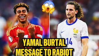 Lamine Yamal sends brutal two-word message to Adrien Rabiot as Euro 2024 feud escalates