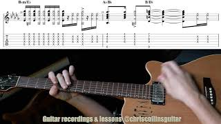 Rock With You - Michael Jackson | Guitar Tab Transcription Lesson Tutorial How To Play Cover