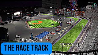 A Max Elevation Stadium On A Race Track On MLB The Show 22