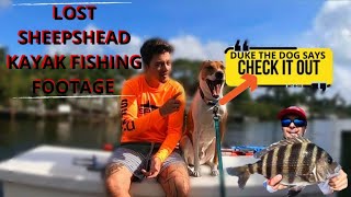 *LOST SHEEPSHEAD KAYAK FISHING FOOTAGE*