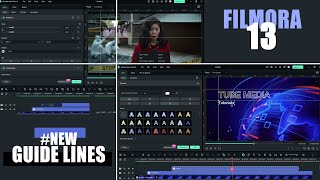 How to Perfectly Create Text Based Video Intro, using Pro Tools like Guide Lines in Filmora 13?