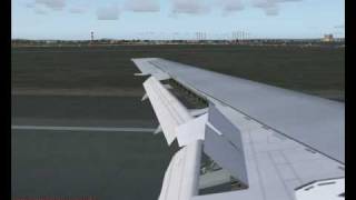 B767 landing in Boston