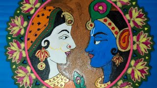 Radhakrishna ♥️ #krishna #radhakrishna #krishnalove #love #truelove #art #viral #painting #colours