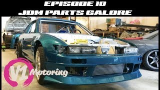 Project S13 240sx [Episode 10] - Chase Bays, Dmax, Cosmis, Bride parts galore!