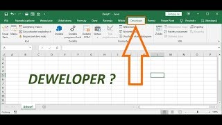 Jak włączyć kartę DEWELOPER w Excel?