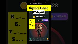 Hamster Kombat daily Cipher 19 August, daily Cipher Code hamster Kombat, Hamster today Cipher Code