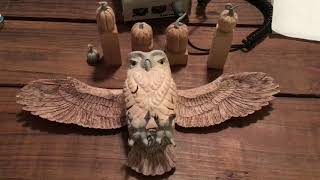 Talons, Feet and 2 Part Epoxy on an Owl Woodcarving