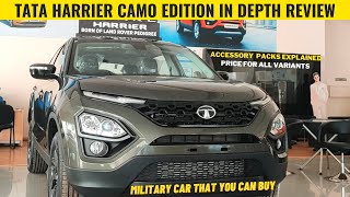 TATA HARRIER CAMO EDITION FULL REVIEW |||| DIFFERENT ACCESSORY PACKS EXPLAINED ALONG WITH PRICE