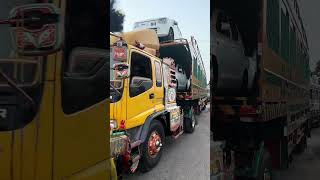 We take the wheel🛞, you relax🧘‍♀️ &reveal 😮#transport #pakistanitruck #yt #carcarriers #fyp #road