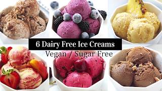 6 Dairy Free Ice Cream Recipes (Vegan, Whole30, Sugar Free, Gluten Free) Nice Cream