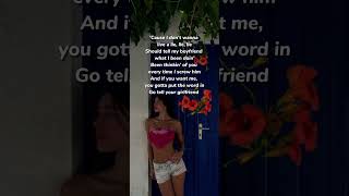 Tell ur girlfriend-Lay Bankz#shortvideo#lyrics #tiktokviral#tiktok#songs#summer