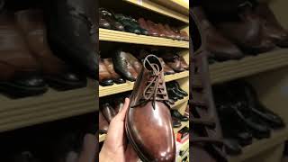 Brown Formal Half Long Shoes In Leather Sole.