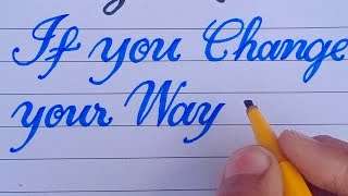 Very Attractive cursive writing by cut marker