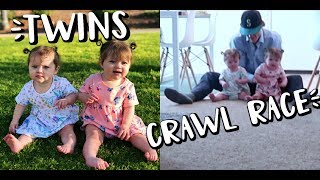 TWINS CRAWLING RACE | BABY RACE