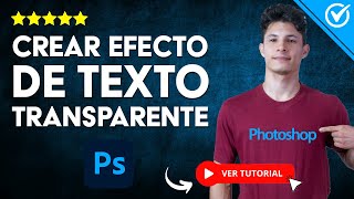 Cómo CREAR un EFECTO DE TEXTO TRANSPARENTE en Photoshop | 👨‍💻 Sin Relleno de Texto 👨‍💻