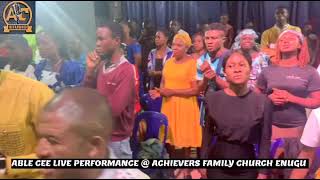 Able Cee Live Performance @ Achievers Family Church Enugu