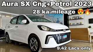 Hyundai Aura SX CNG 🌿🔥 Compact Sedan #aura #hyundaiaura #hyundaiauracng #cng #sedan #dzire2023 #i10