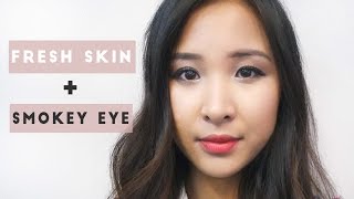 Fresh Glowy Skin + Everyday Smokey Eye (super easy) | C&C