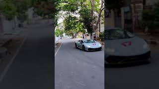 India's only twin turbo engine Lamborghini Huracan (amazing sound)