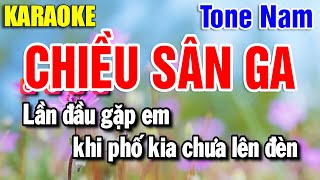 Karaoke Chiều Sân Ga Nhạc Sống Tone Nam Cm | Yến Như