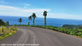 jalan menurun dari puncak Tetempangan