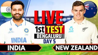 India vs New Zealand, 1st Test, Day 5 | IND vs NZ Live Cricket Match Today