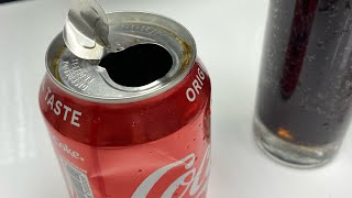 汽水罐拉環斷了打不開？用一張紙皮就能輕鬆打開#shorts#carton box#How to open a coke with cardboard#cardboard